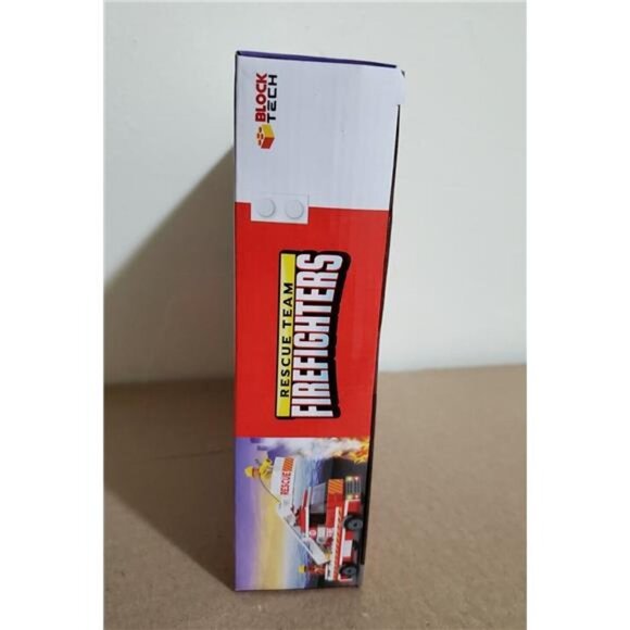 Block Tech Rescue Team Firefighters 228 PCS Bayside Response Truck and Figures - Picture 4 of 5